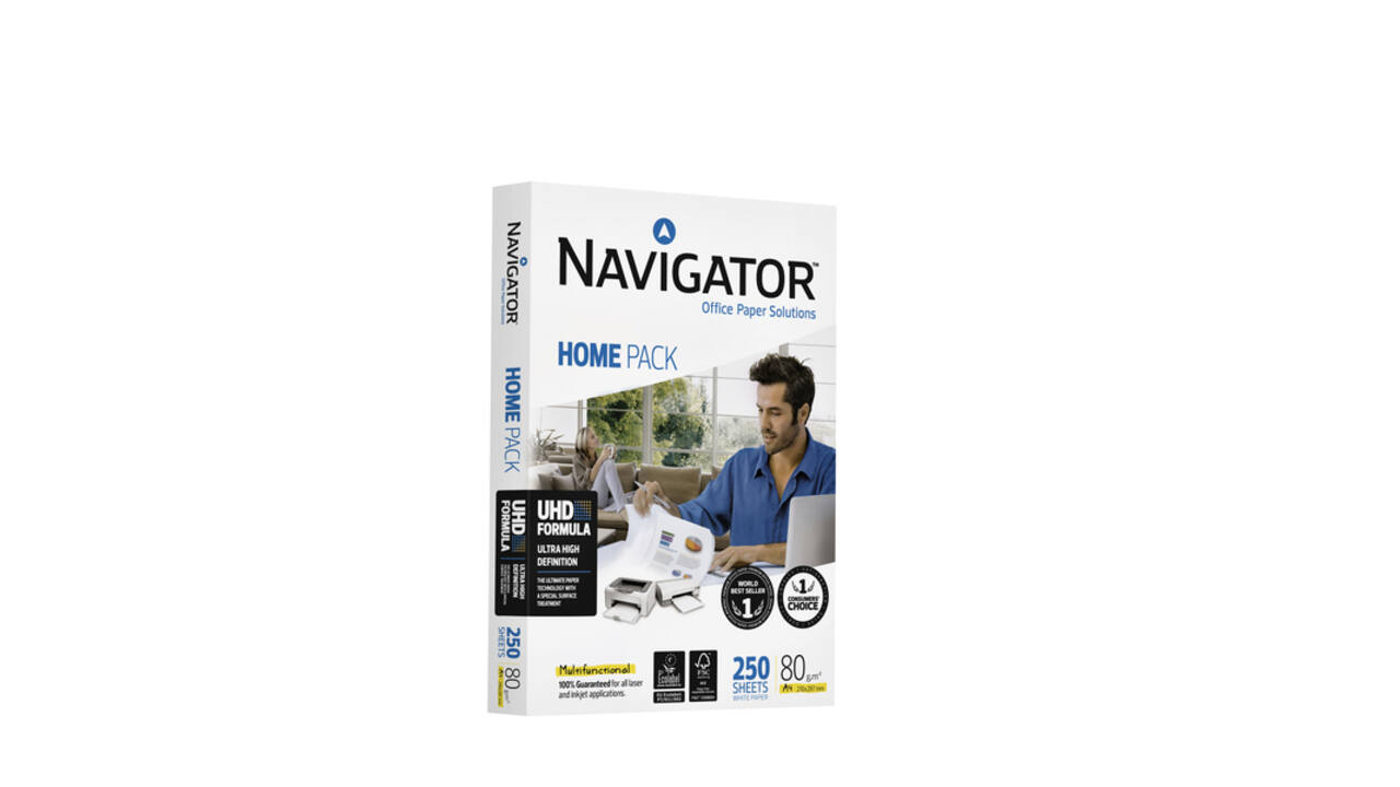 Kopieerpapier Navigator Homepack A4 80gr wit 250 vel