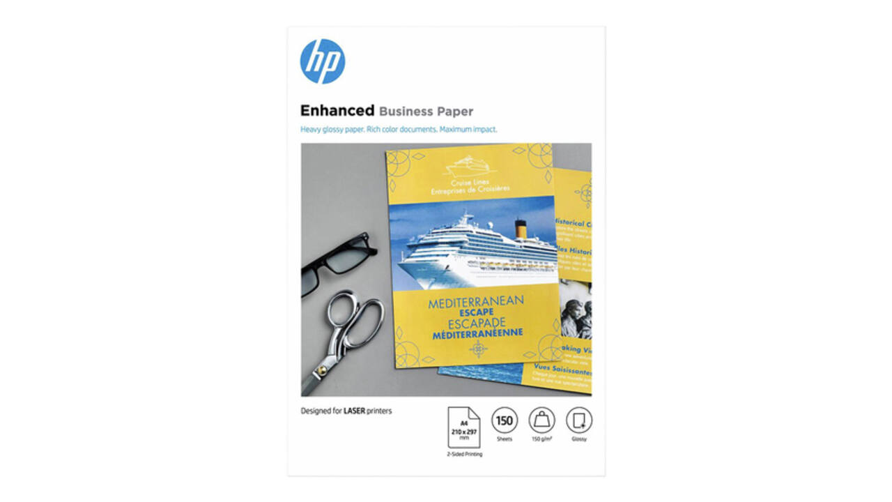 Fotopapier laser HP CG965A 150gr A4 glans wit 150 vel