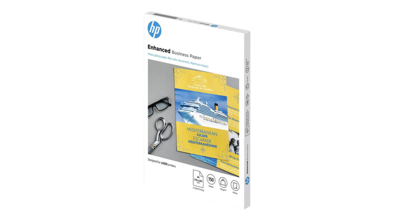 Fotopapier laser HP CG965A 150gr A4 glans wit 150 vel