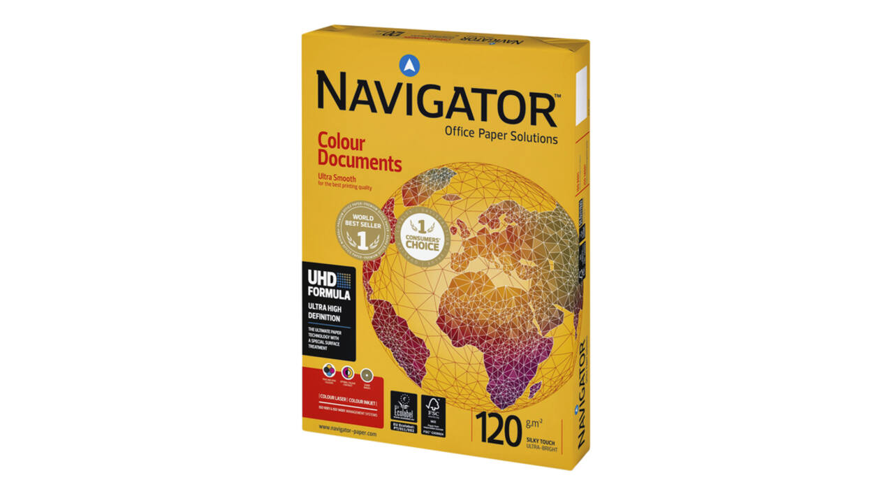 Kopieerpapier Navigator Colour Documents A4 120gr wit 250 vel