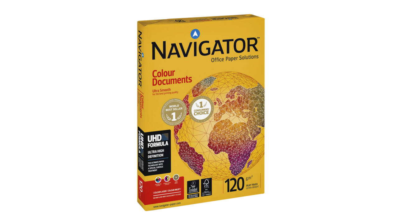 Kopieerpapier Navigator Colour Documents A4 120gr wit 250 vel