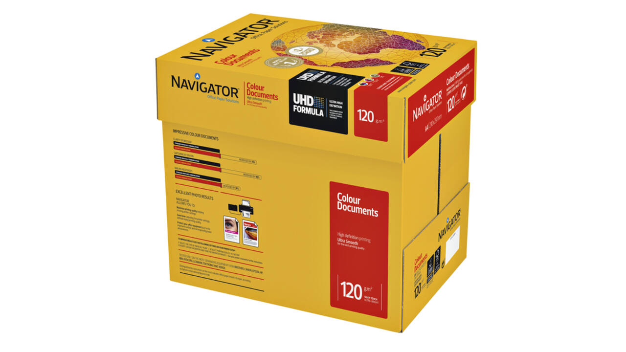 Kopieerpapier Navigator Colour Documents A4 120gr wit 250 vel