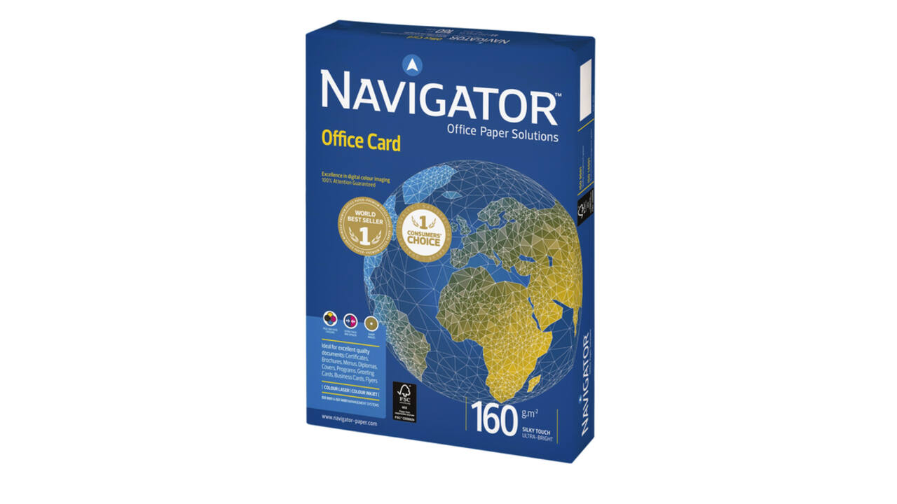 Kopieerpapier Navigator Office Card A3 160gr wit 250 vel