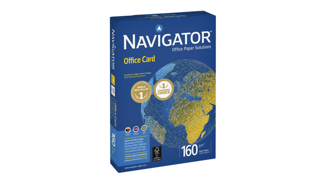 Kopieerpapier Navigator Office Card A3 160gr wit 250 vel