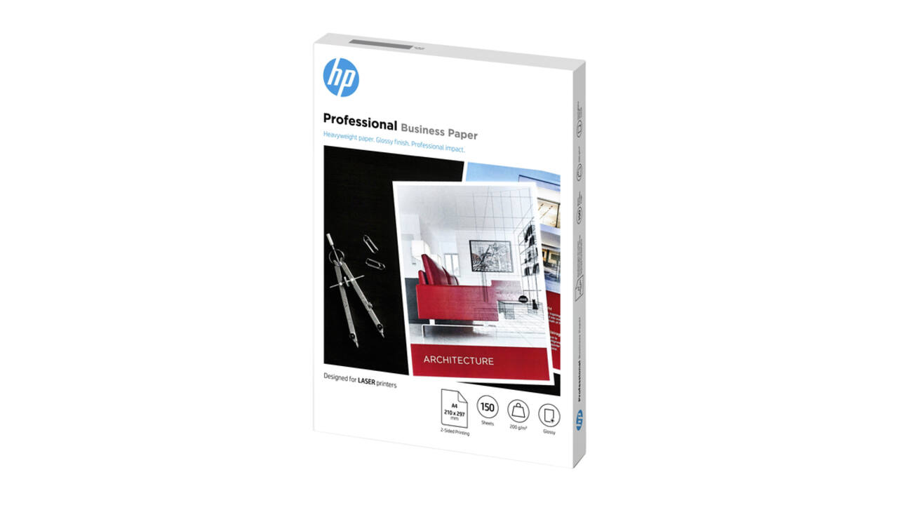 Fotopapier laser HP 7MV83A 200gr A4 glans wit 150 vel