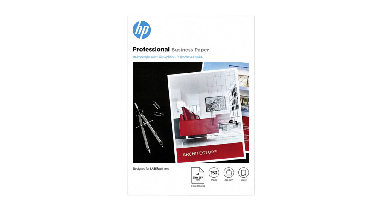Fotopapier laser HP 7MV83A 200gr A4 glans wit 150 vel