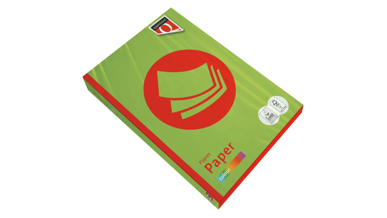 Kopieerpapier Quantore Colour A4 80gr helgroen 500 vel
