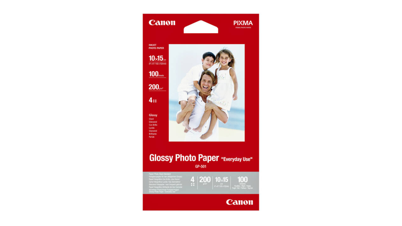 Inkjetpapier Canon GP-501 10x15cm 200gr glans 100 vel