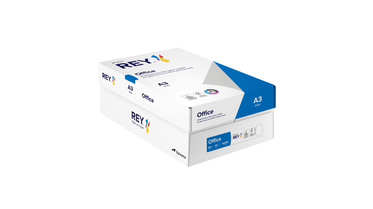 Kopieerpapier Rey Office A3 80gr wit 500 vel