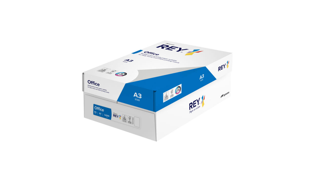 Kopieerpapier Rey Office A3 80gr wit 500 vel