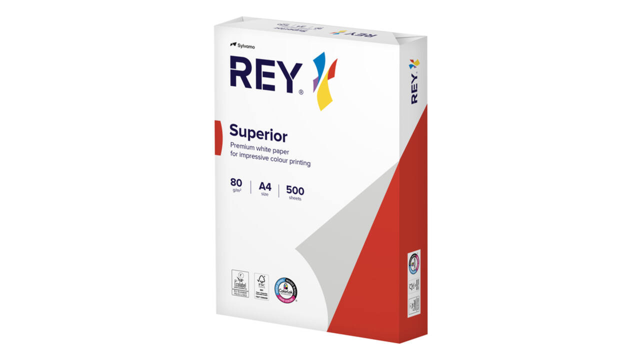 Kopieerpapier Rey Superior A4 80gr wit 500 vel