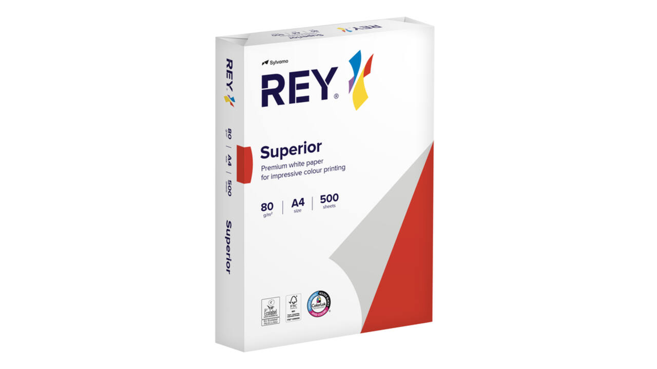 Kopieerpapier Rey Superior A4 80gr wit 500 vel
