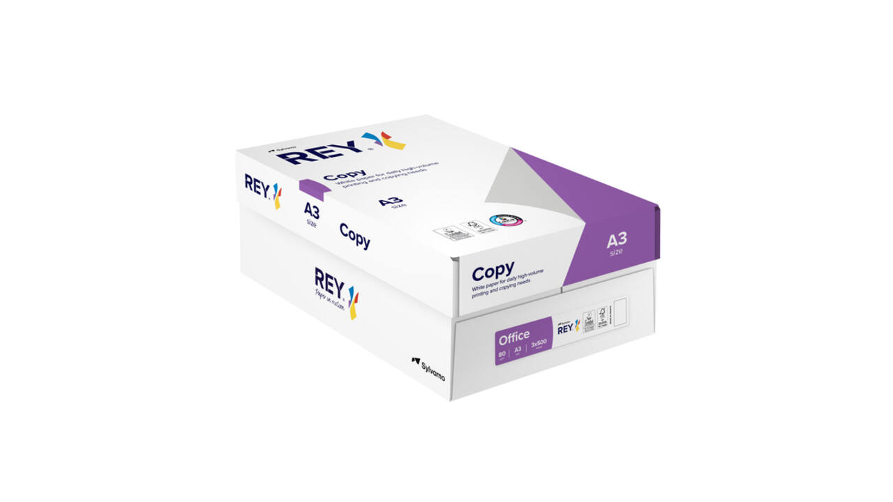 Kopieerpapier Rey Copy A3 80gr wit 500 vel