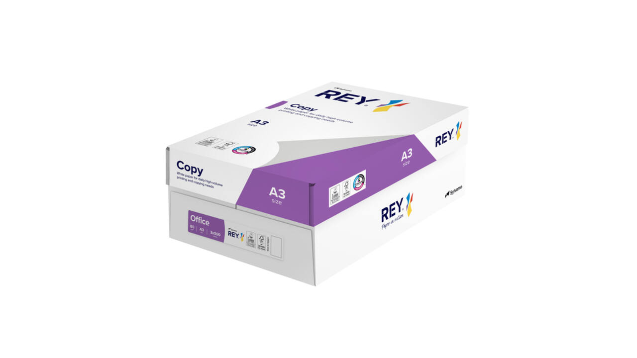 Kopieerpapier Rey Copy A3 80gr wit 500 vel