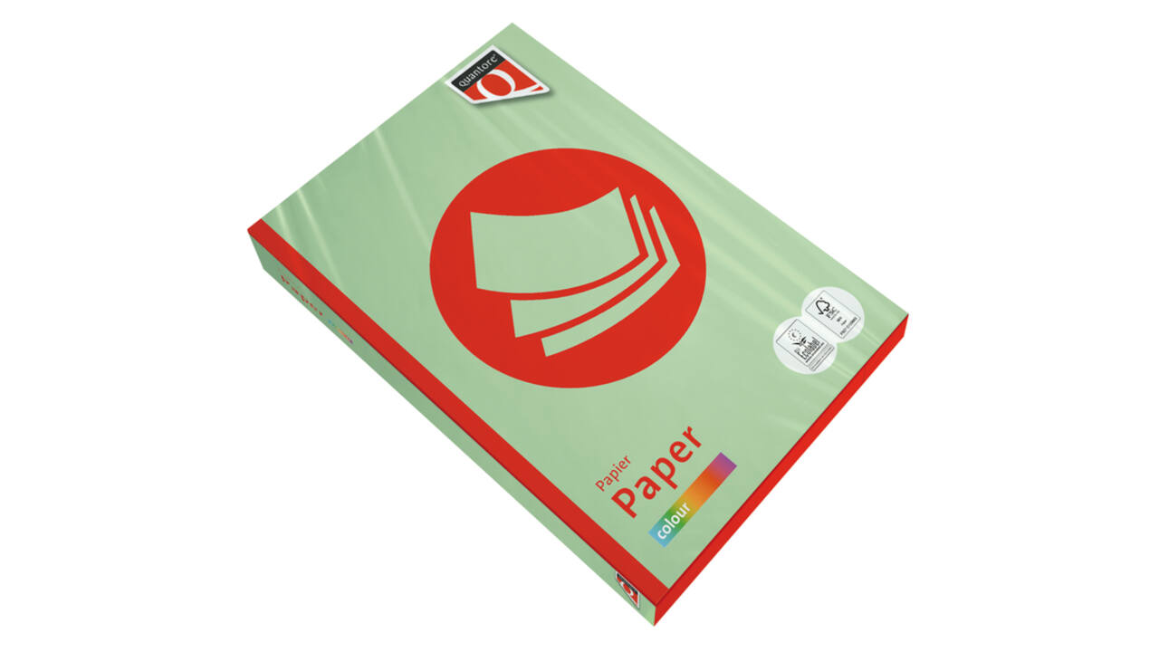 Kopieerpapier Quantore Colour A3 80gr appelgroen 500 vel