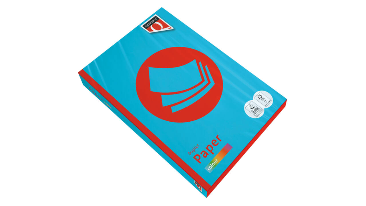 Kopieerpapier Quantore Colour A3 80gr azuurblauw 500 vel