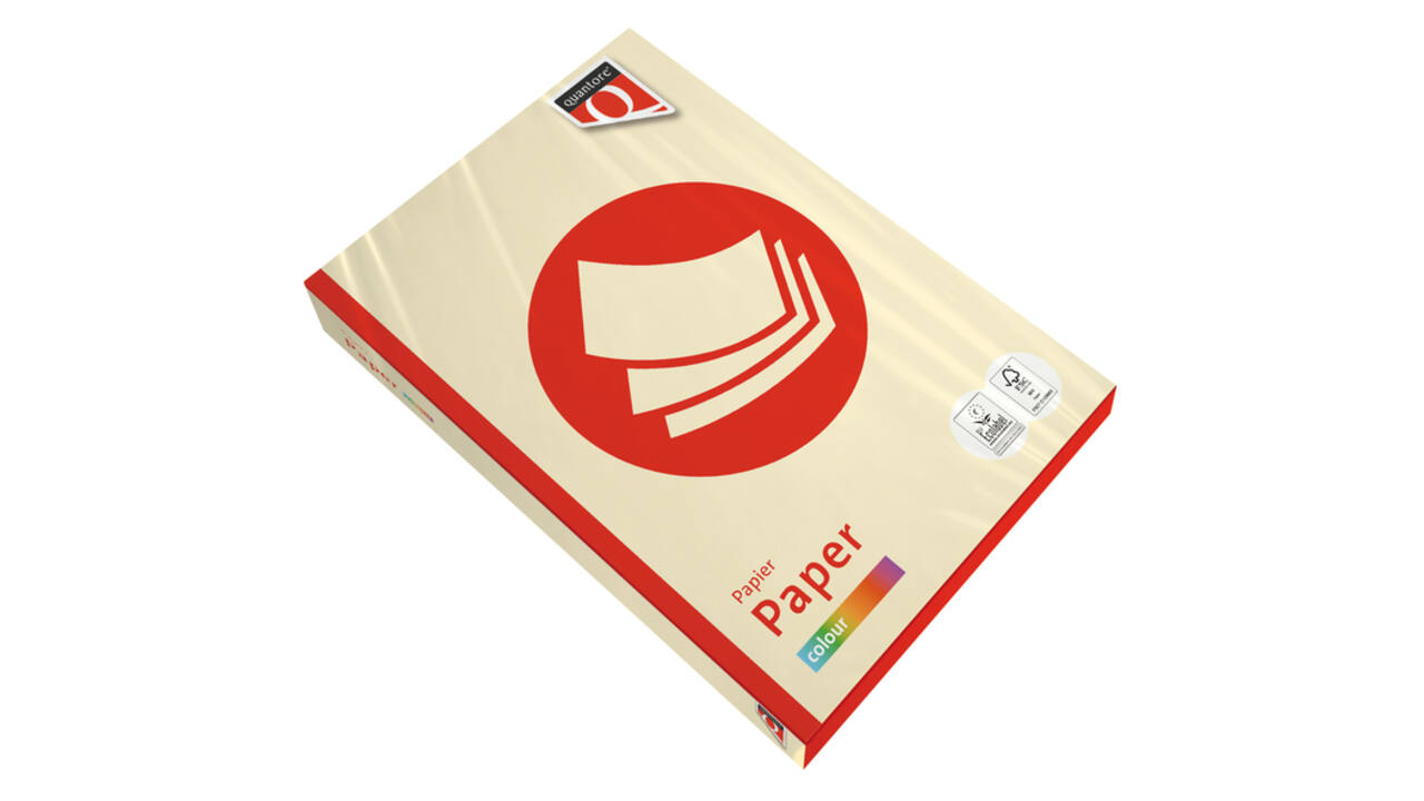 Kopieerpapier Quantore Colour A4 120gr ivoor 250 vel