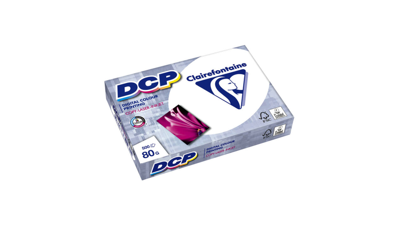 Laserpapier Clairefontaine DCP A4 80gr wit 500 vel