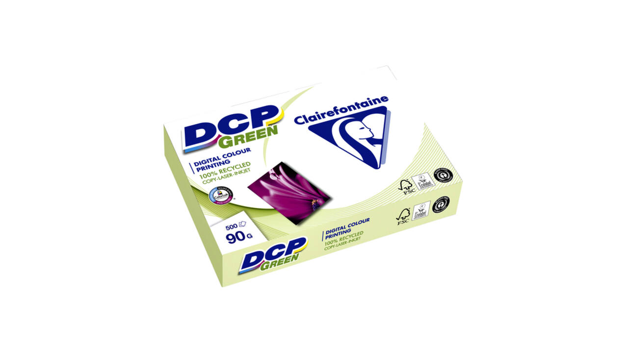 Laserpapier Clairefontaine DCP Green A4 90gr wit 500 vel
