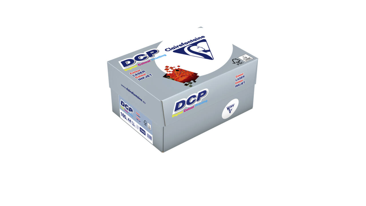 Laserpapier Clairefontaine DCP A4 160gr wit 250 vel