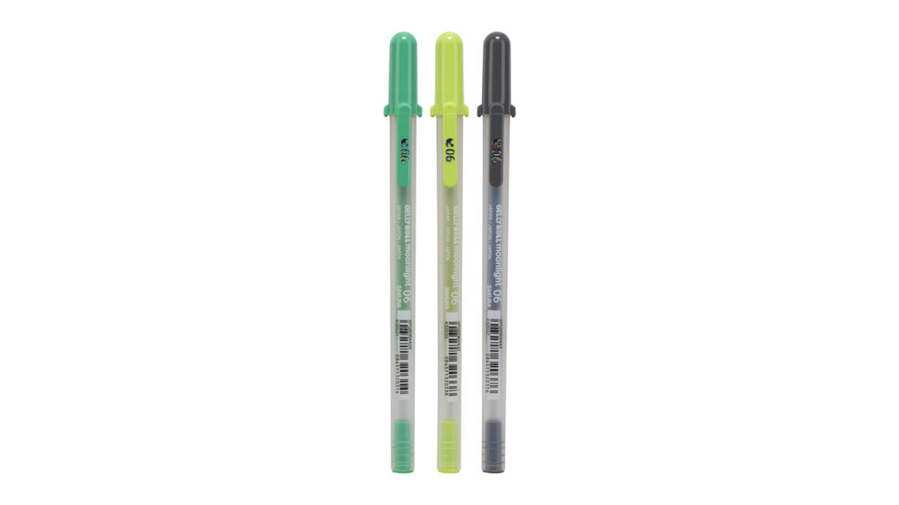 Gelschrijver Sakura Gelly Roll Moonlight 06 botanic set à 3 kleuren