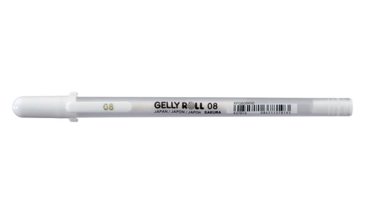 Gelschrijver Sakura Gelly Roll Classic 08 wit