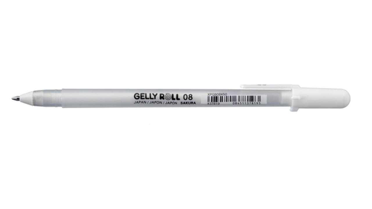 Gelschrijver Sakura Gelly Roll Classic 08 wit