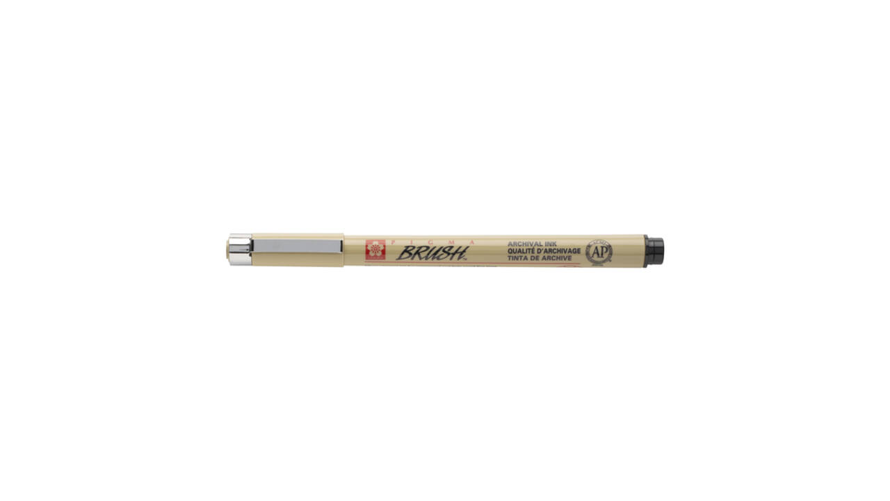 Brushpen Sakura Pigma Brush zwart