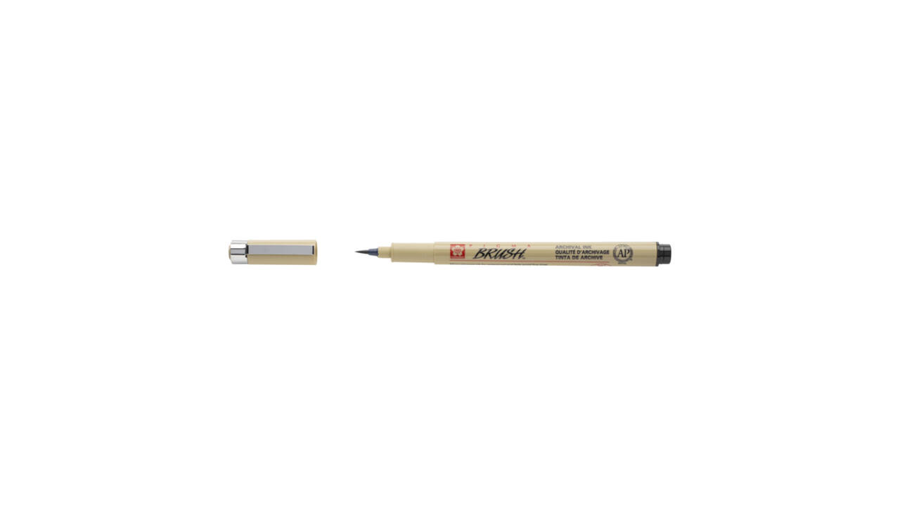 Brushpen Sakura Pigma Brush zwart