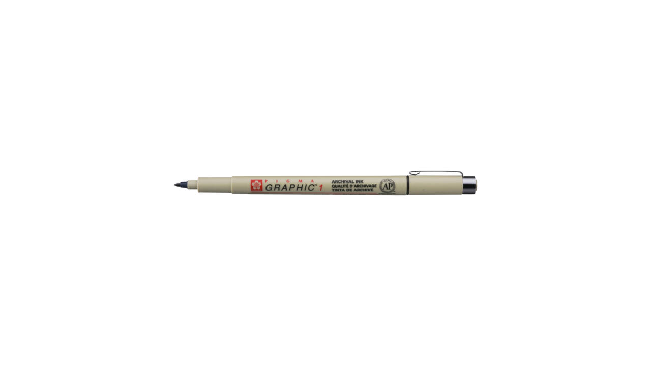 Fineliner Sakura Pigma Graphic 1 1.0mm zwart