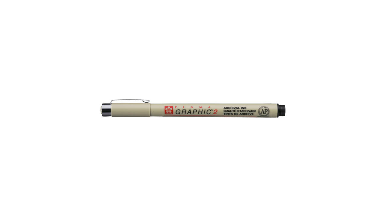 Fineliner Sakura Pigma Graphic 2 2.0mm zwart