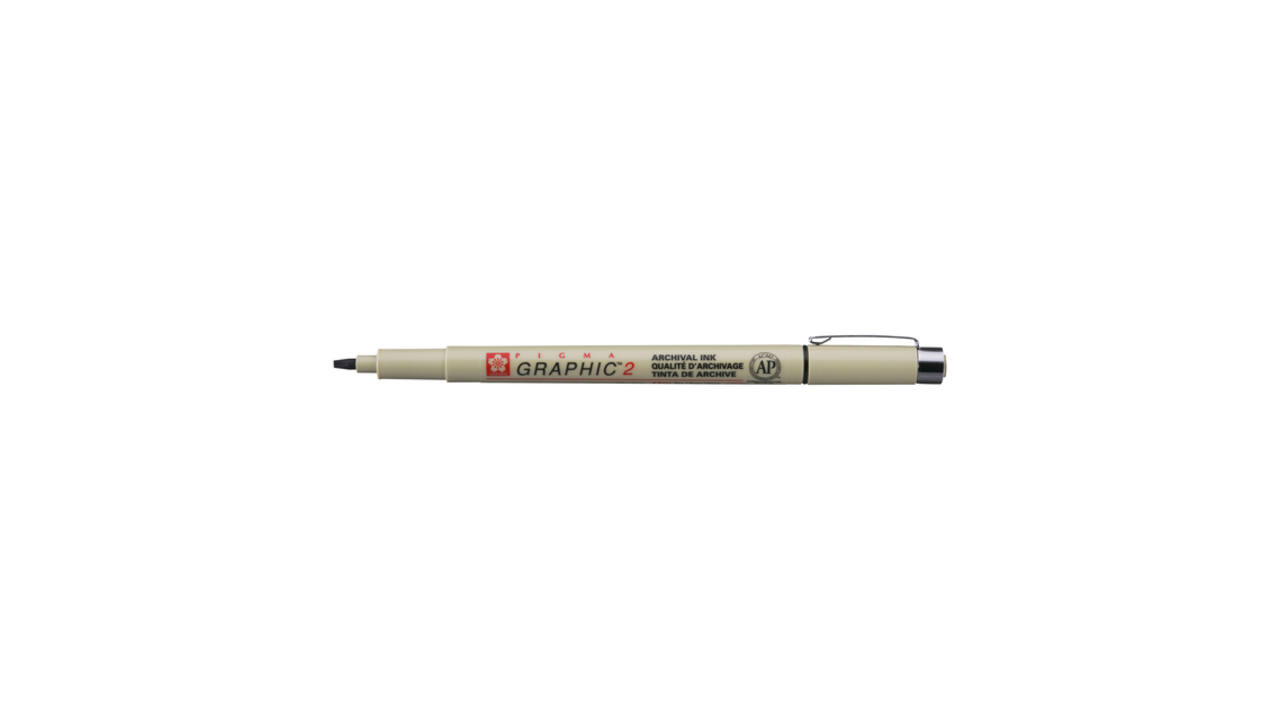 Fineliner Sakura Pigma Graphic 2 2.0mm zwart