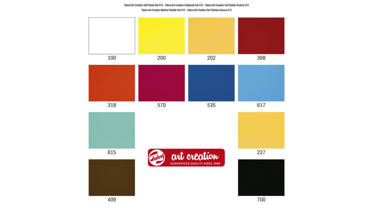 Softpastel Talens Art Creation set à 12 kleuren