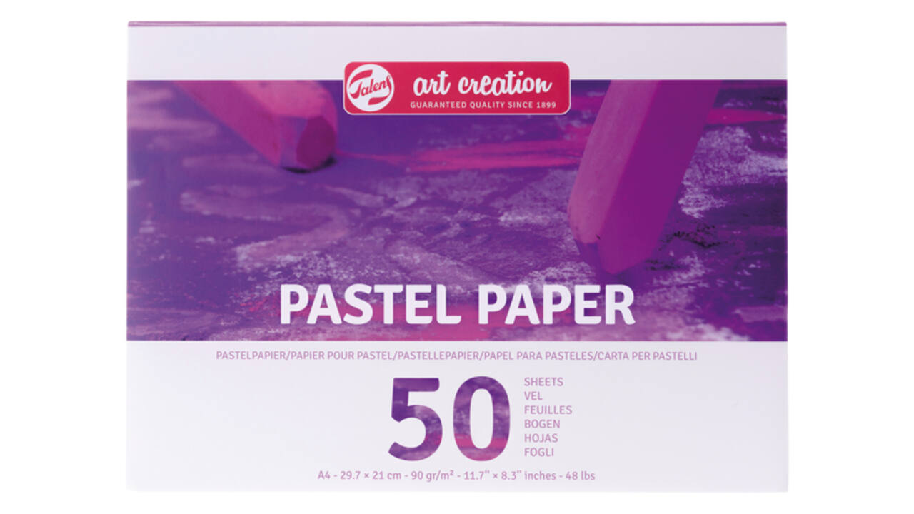 Pastelpapier Talens Art Creation 50 witte vellen 90gr 297x210mm paars