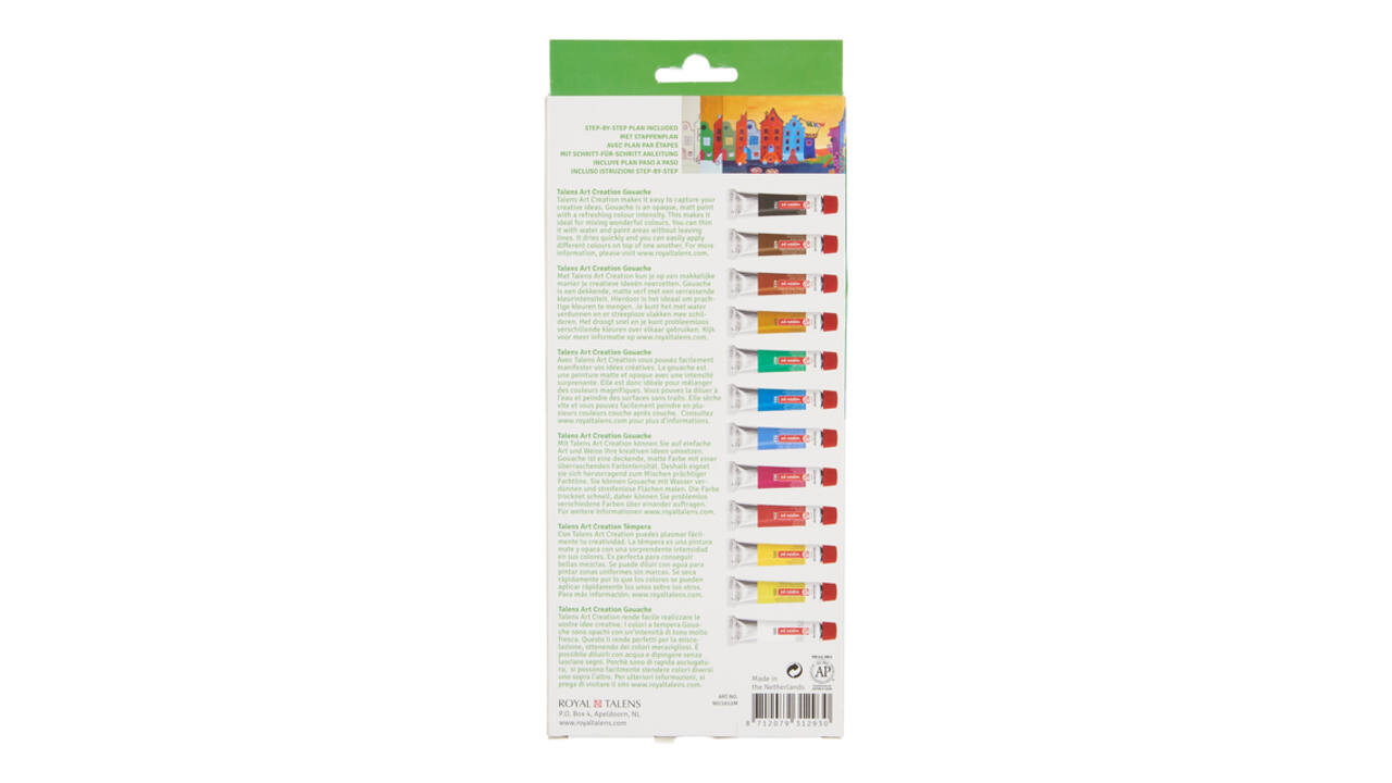 Gouache Talens Art Creation set à 12 kleuren
