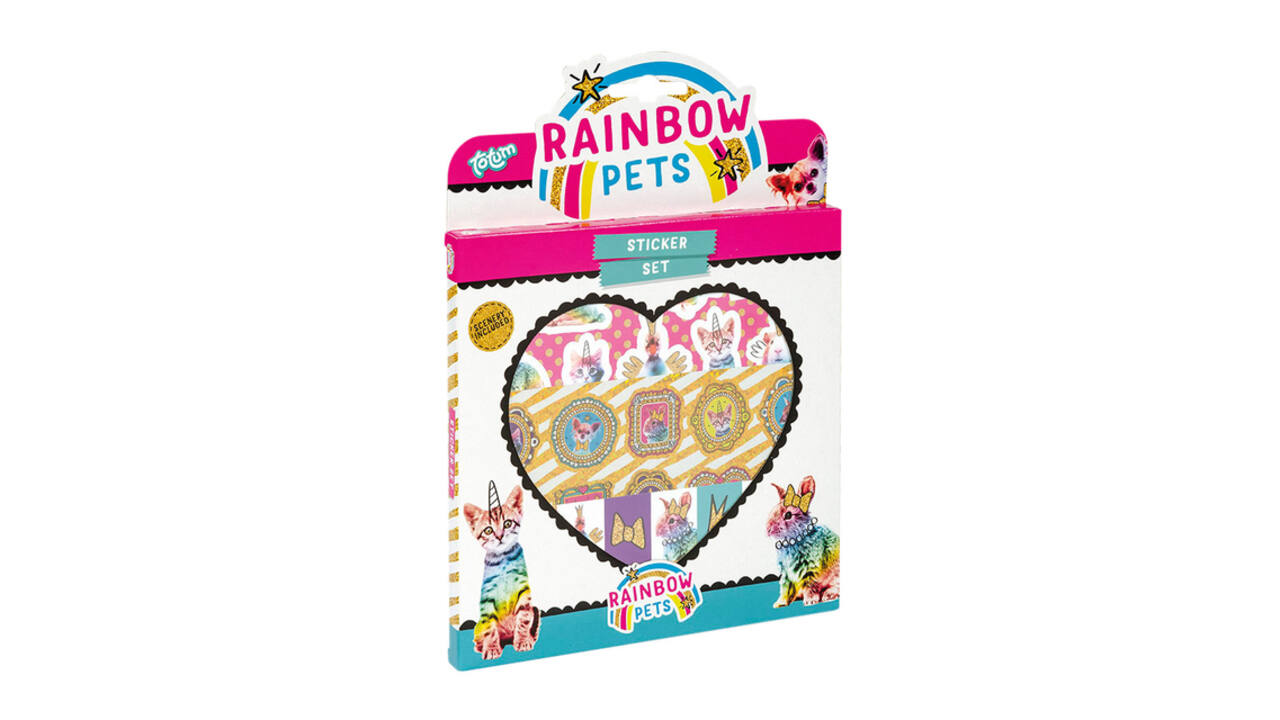 Stickerset Totum Rainbow Pets