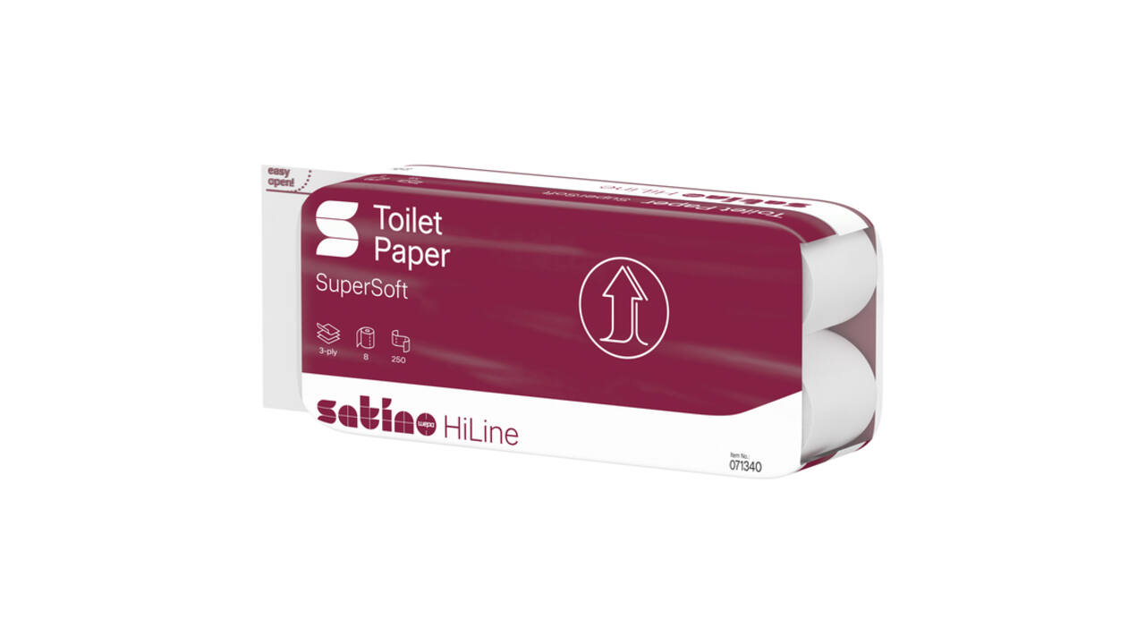 Toiletpapier Satino MT1 HiLine 3-laags 8x250 vel wit 071340