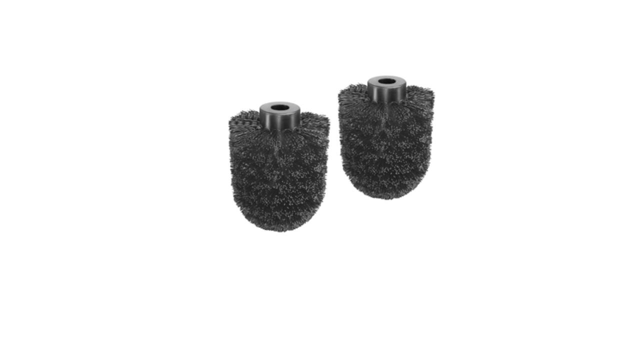 Toiletborstelkop BlackSatino vervangset 2 stuks zwart 332150