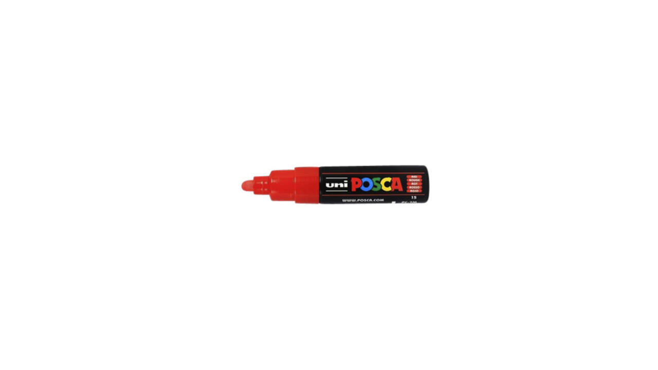 Paintmarker Uni POSCA PC7M breed rood