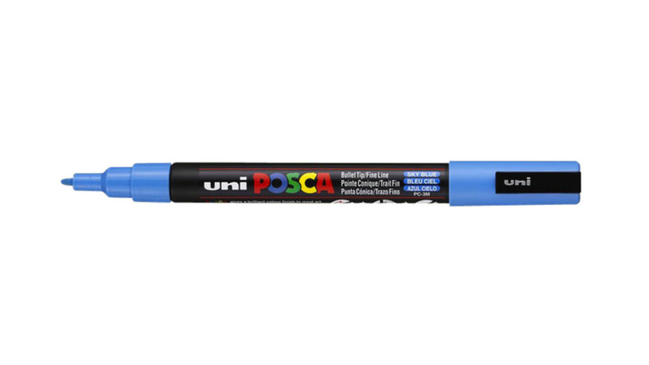 Paintmarker Uni POSCA PC3M fijn hemelsblauw