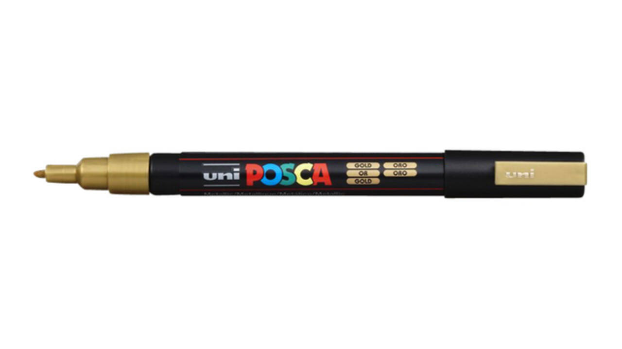 Paintmarker Uni POSCA PC3M fijn goud