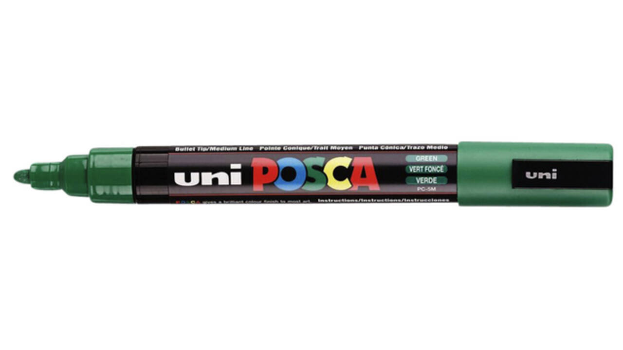 Paintmarker Uni POSCA PC5M medium donkergroen