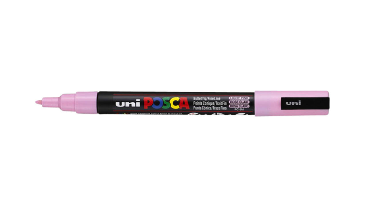 Paintmarker Uni POSCA PC3M fijn lichtroze