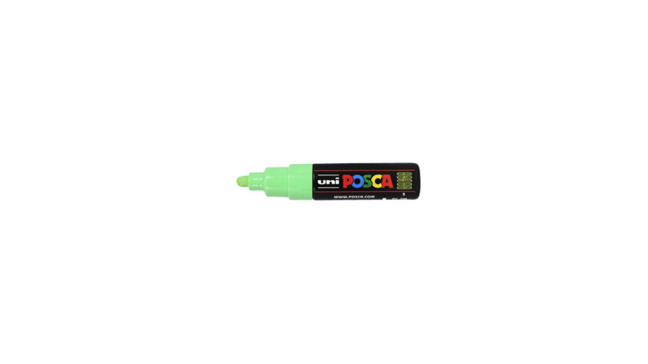 Paintmarker Uni POSCA PC7M breed lichtgroen