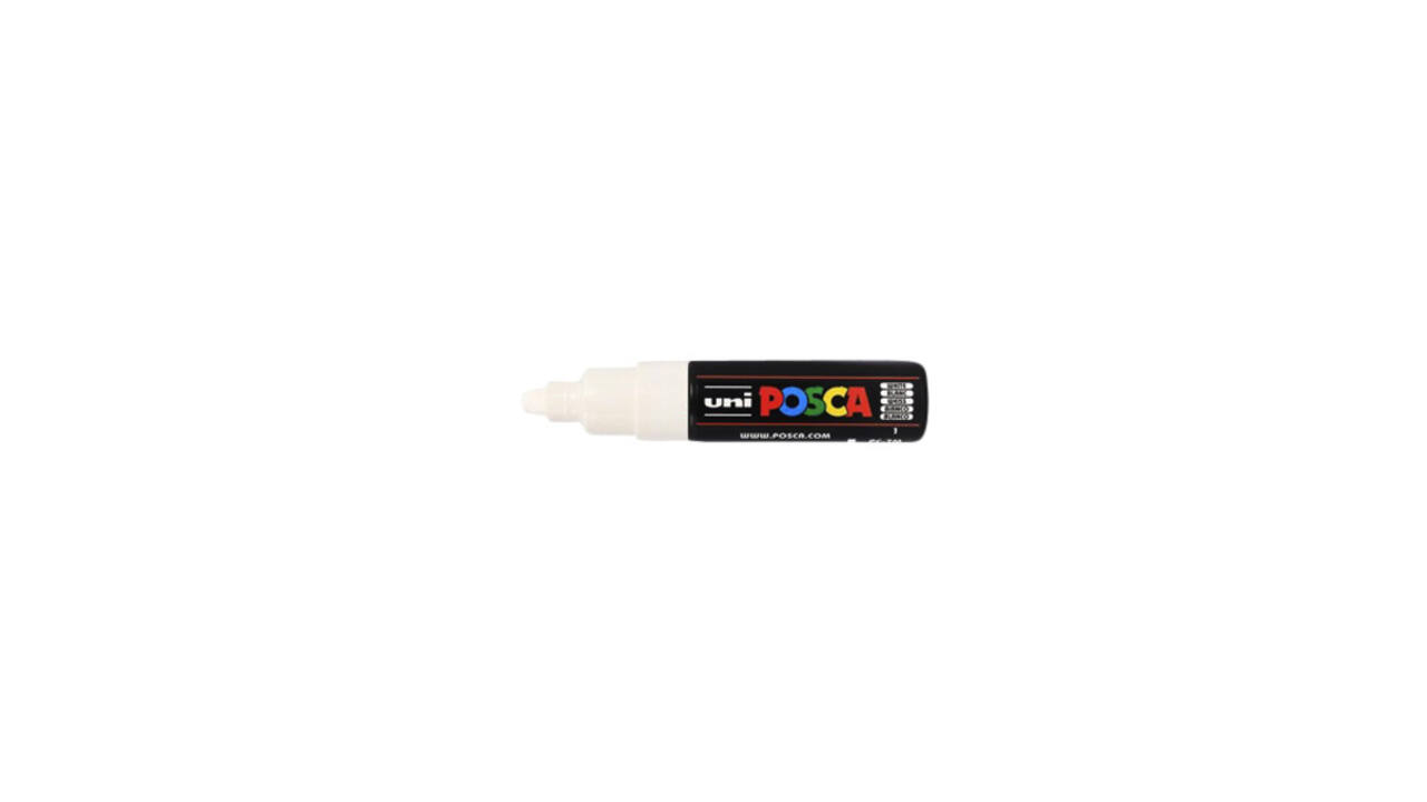 Paintmarker  Uni POSCA PC7M breed wit