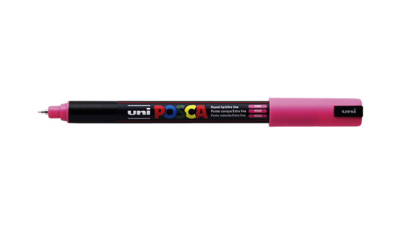 Paintmarker Uni POSCA PC1MR extra fijn roze