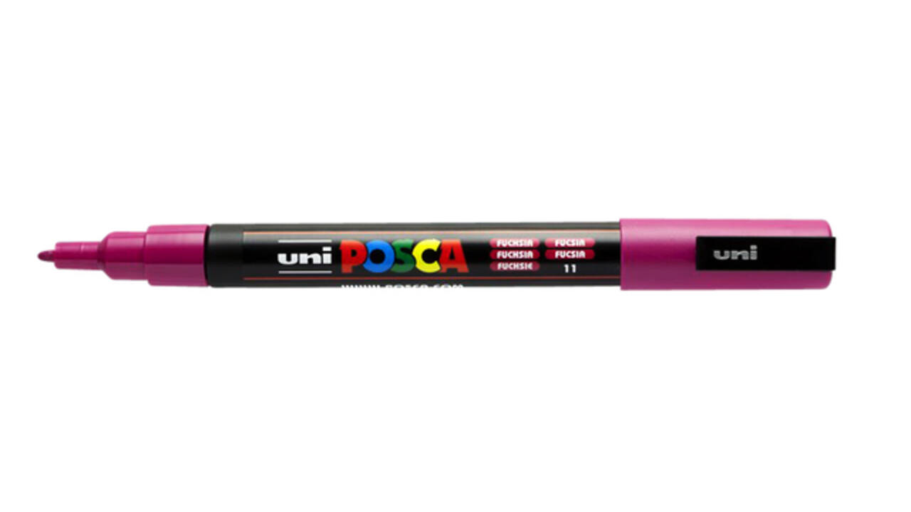 Paintmarker Uni POSCA PC3M fijn fuchsia