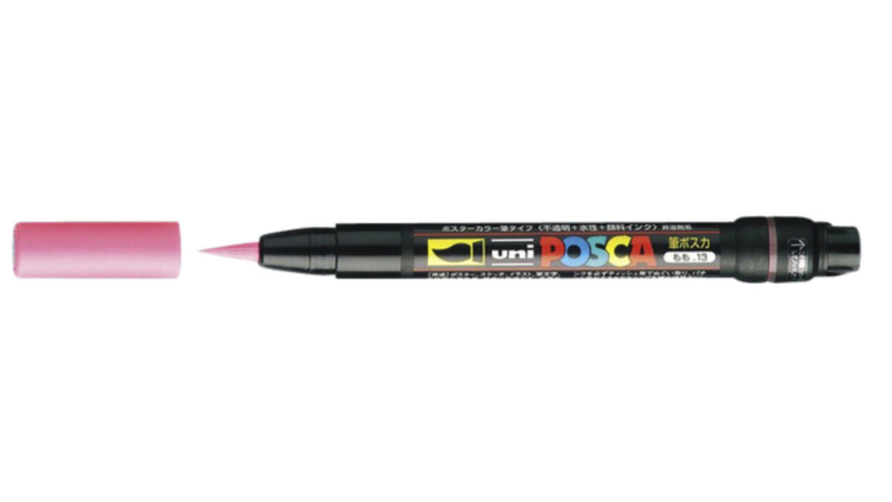 Paintmarker Uni POSCA PCF350 Brush 1-10mm rood