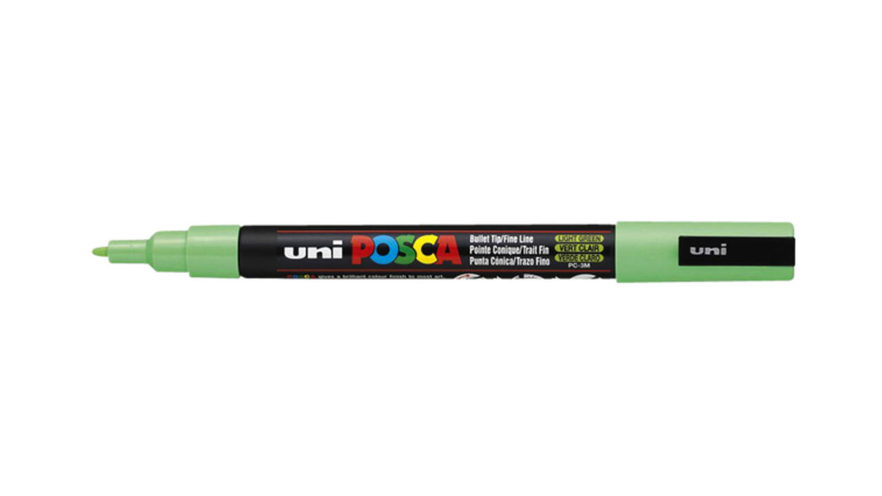 Paintmarker Uni POSCA PC3M fijn lichtgroen