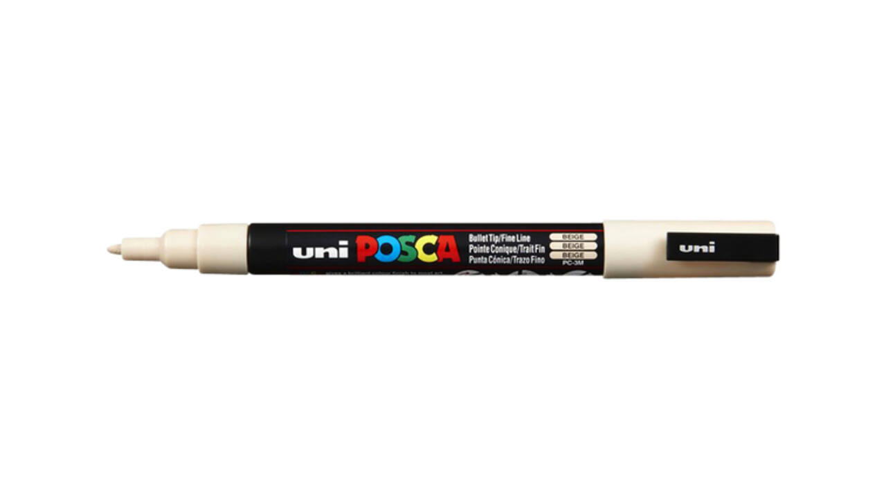 Paintmarker Uni POSCA PC3M fijn beige
